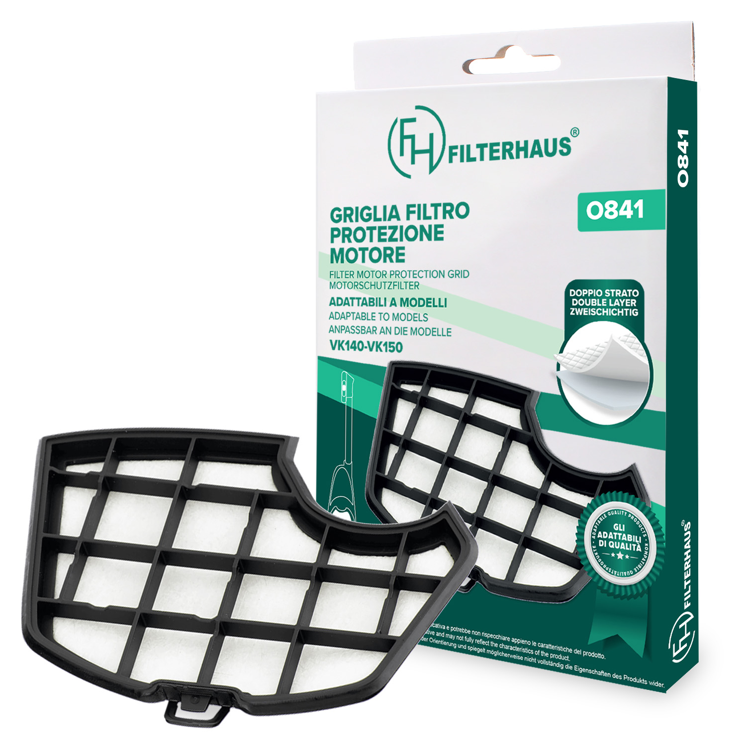 Filtro griglia protezione motore adattabile per modelli VK140 e VK150