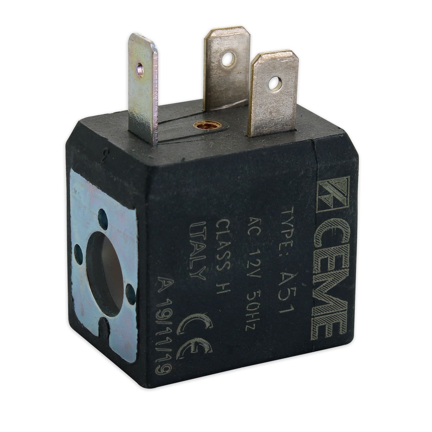 Bobina elettrovalvola ceme piccola 4w - 12v ac foro Ø 10x10mm