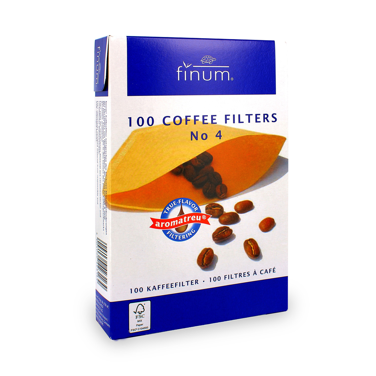 Filtri carta misura 4 confezione da 100 pz in scatola per caffettiera americana