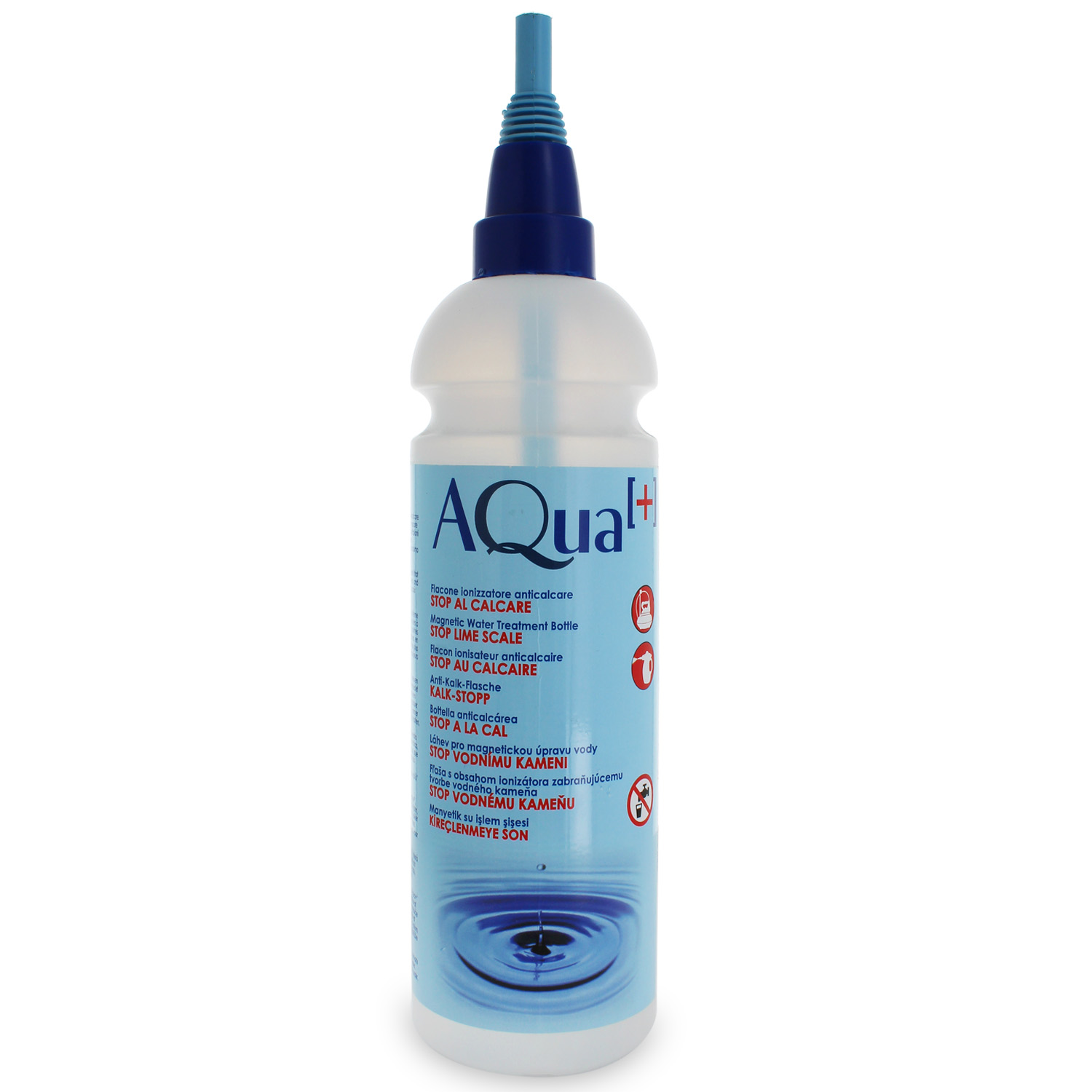 Bottiglia anticalcare aqua+ funzionamento con sistema magnetico adatto per tutti