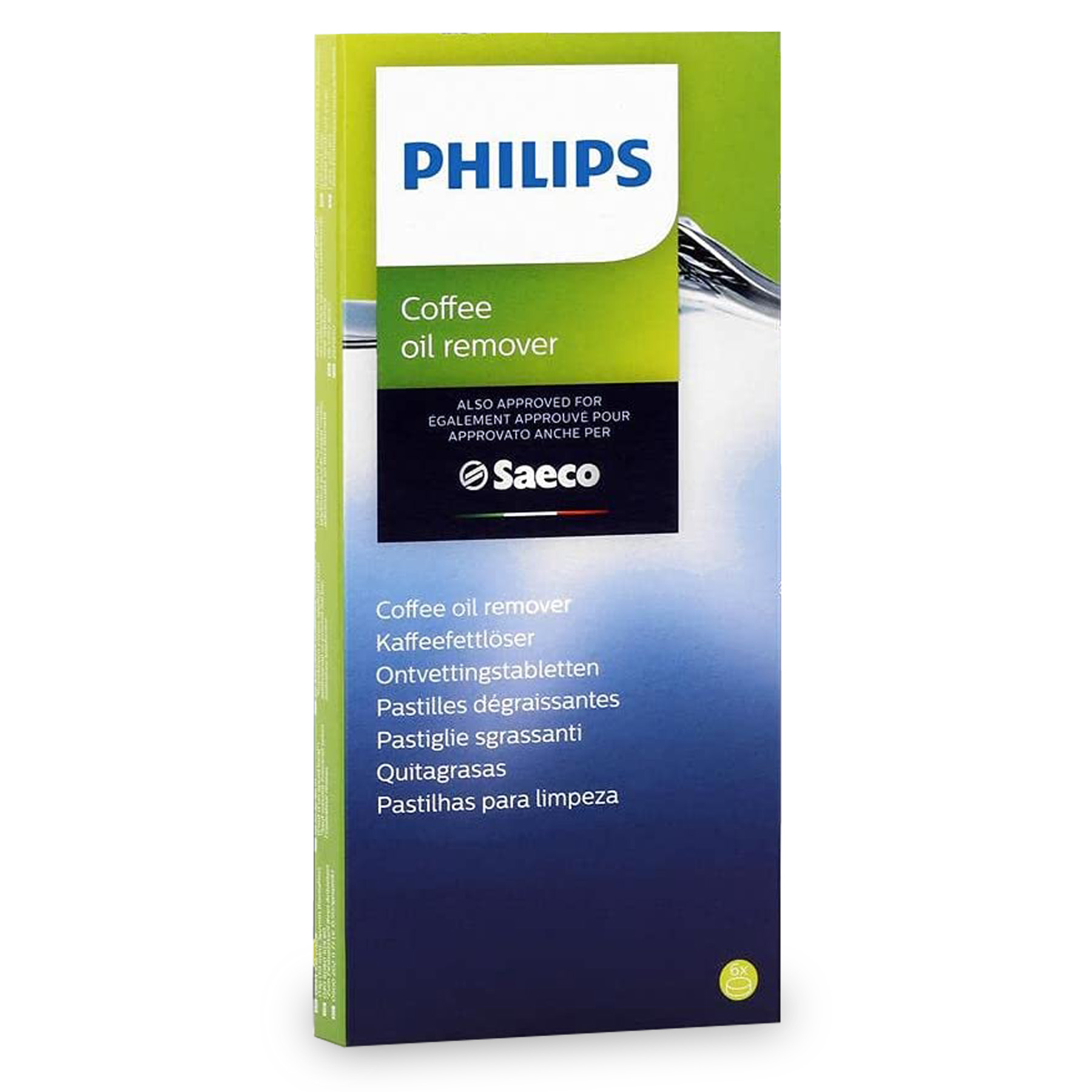 Pastiglie detergenti elimina grassi confezionate in scatola 6 pz CA6704/10