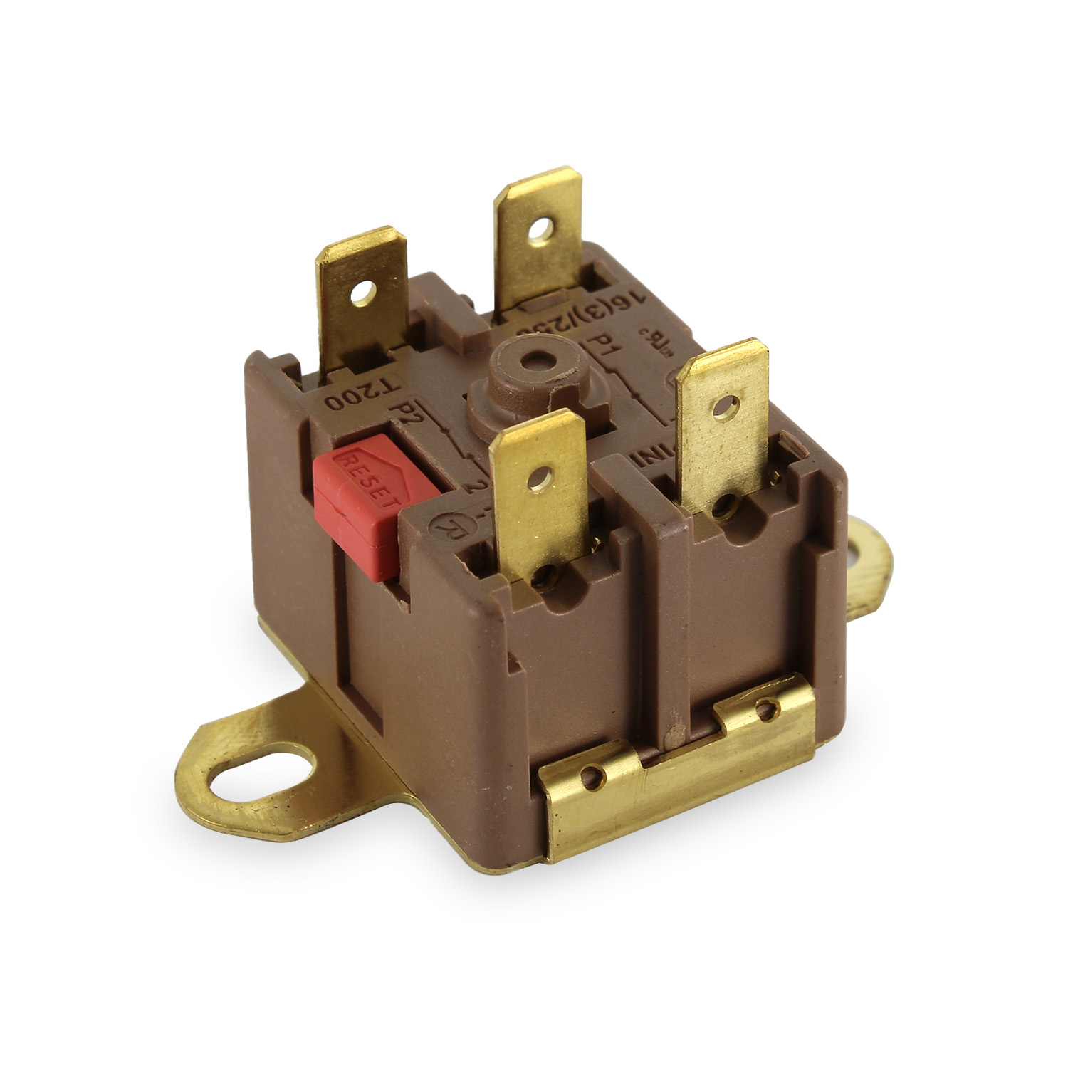 Termostato di sicurezza bipolare 125°c a riarmo manuale Campini  - faston da 6,3