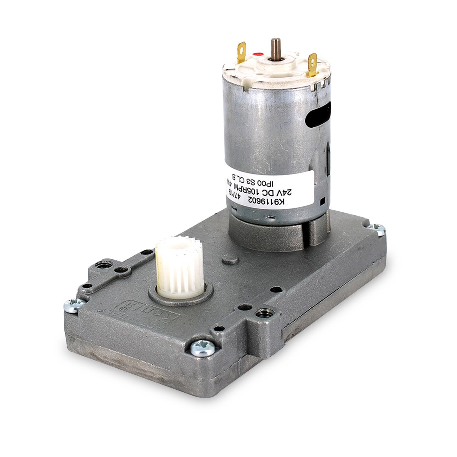 Motoriduttore 24V dc 105 RPM corpo in metallo