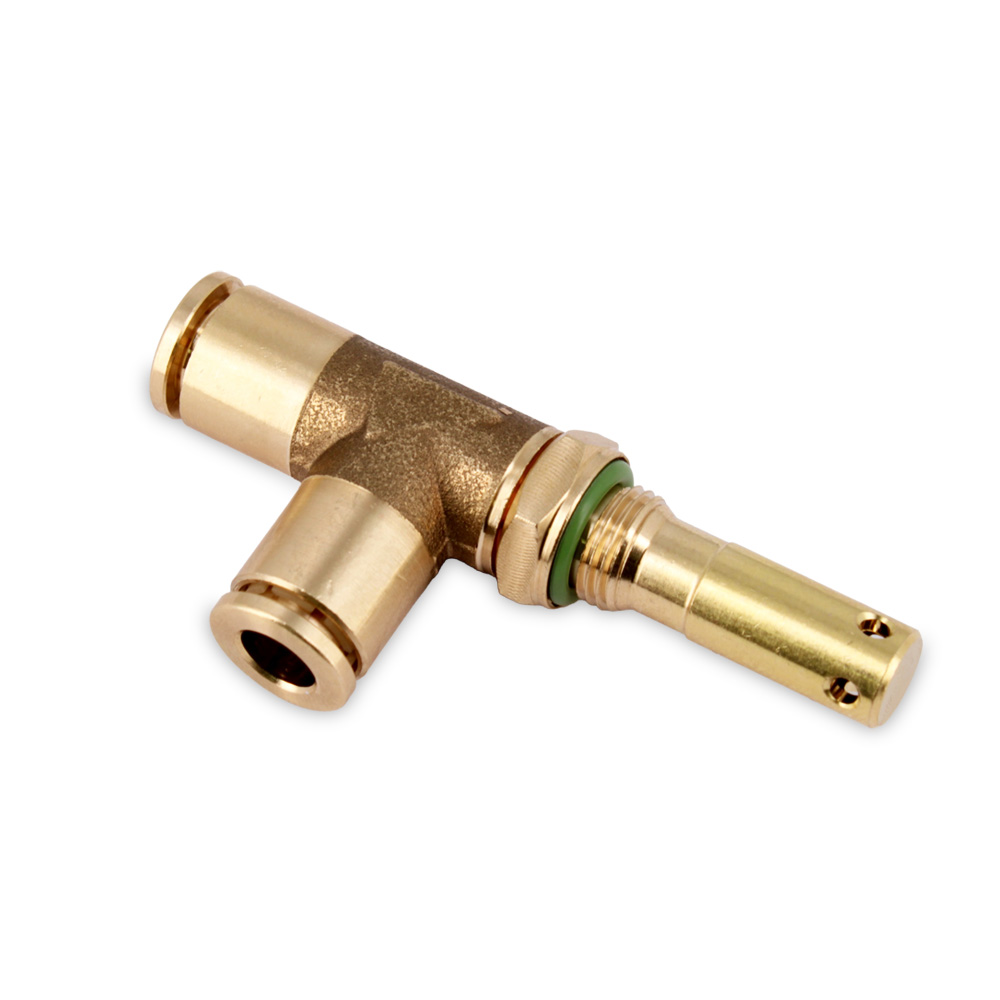 Raccordo a T Ø6mm 1/8 con ugello laterale CW510L adattabile