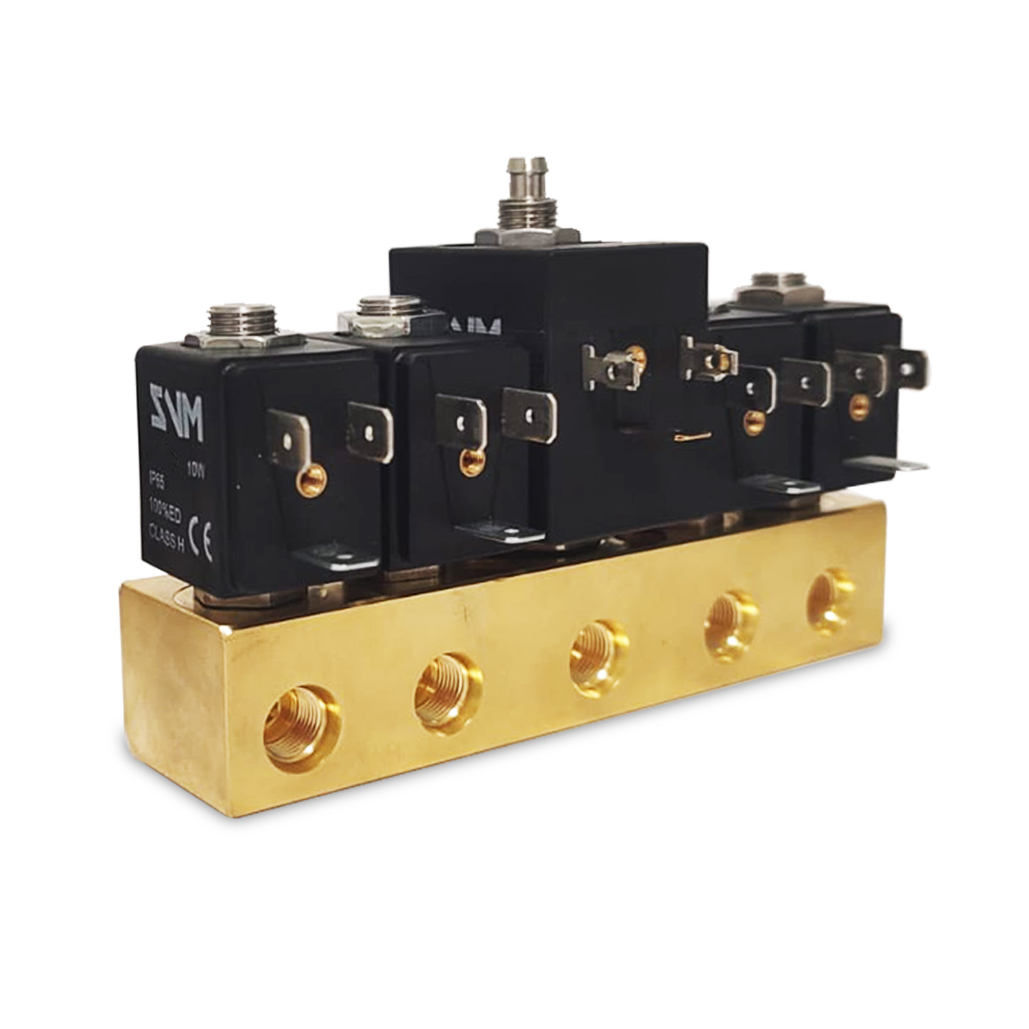 Gruppo elettrovalvole completa 2+2+3+2+2 vie 230V high perfomance inserti inox a