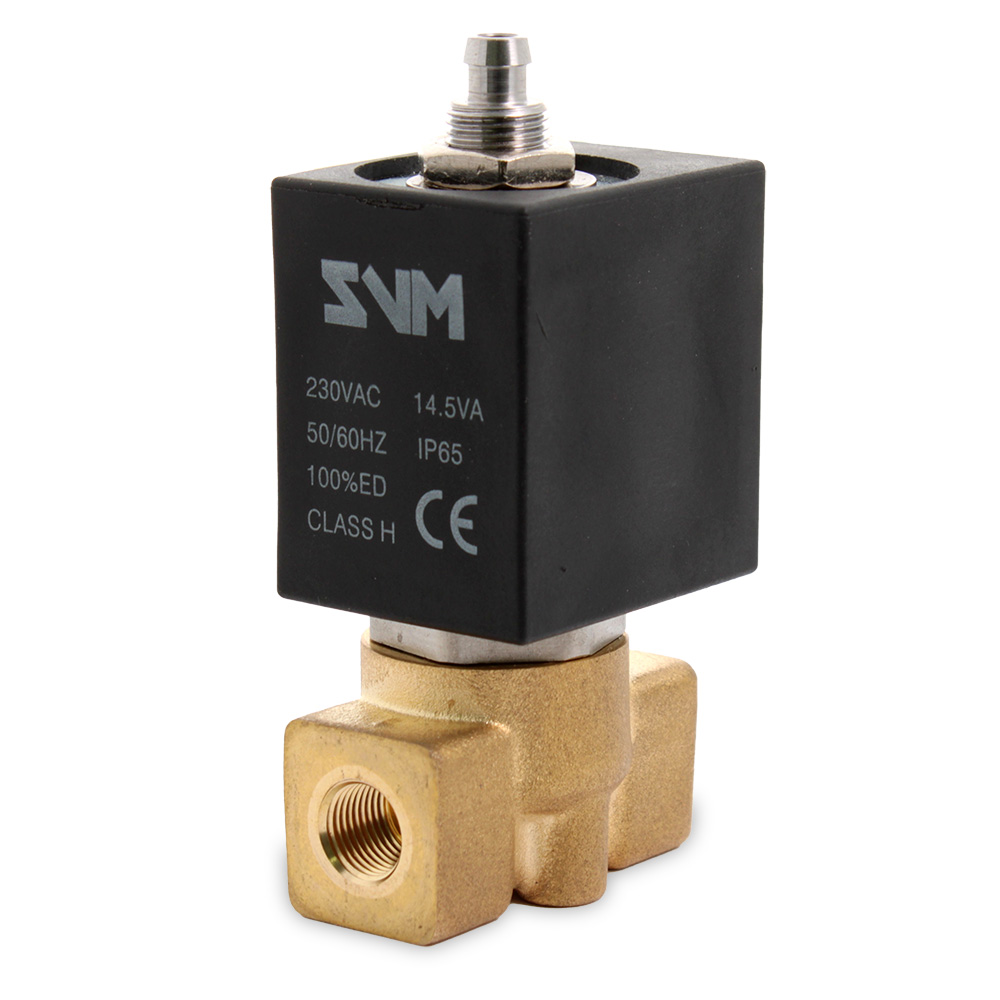 Elettrovalvola 3 vie 230V 1/8 8W adattabile