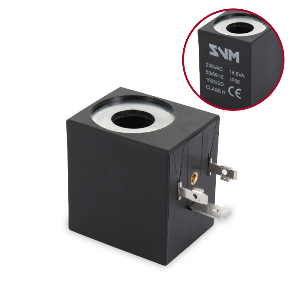 Bobina 230V 8w 50Hz per gruppo elettrovalvola 3 vie adattabile
