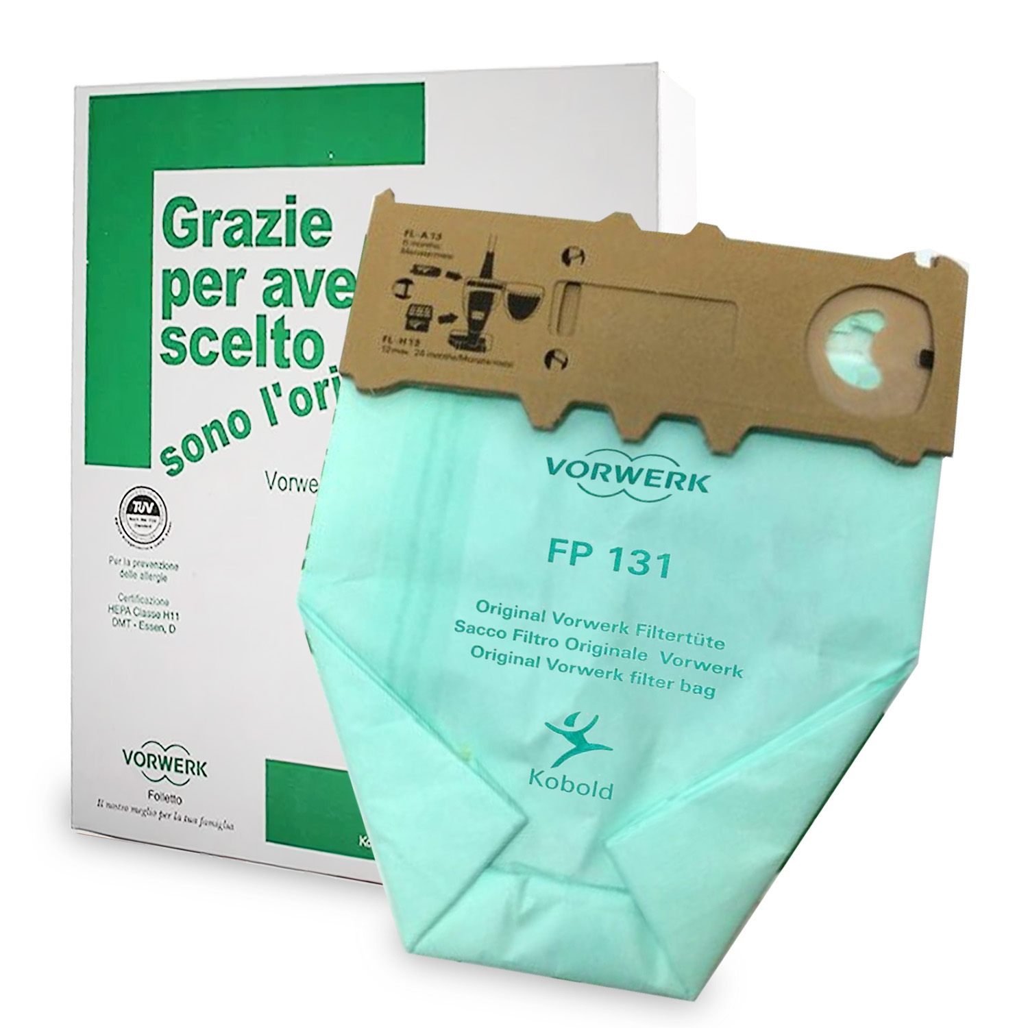Sacchetti in microfibra con chiusura scorrevole per modelli VK130 e VK131