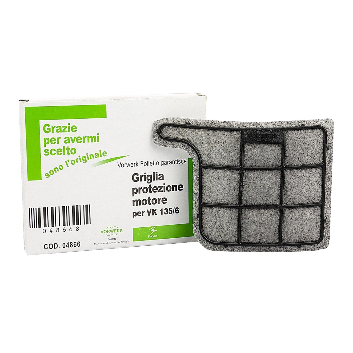 Filtro griglia protezione motore per modelli VK135 e VK136