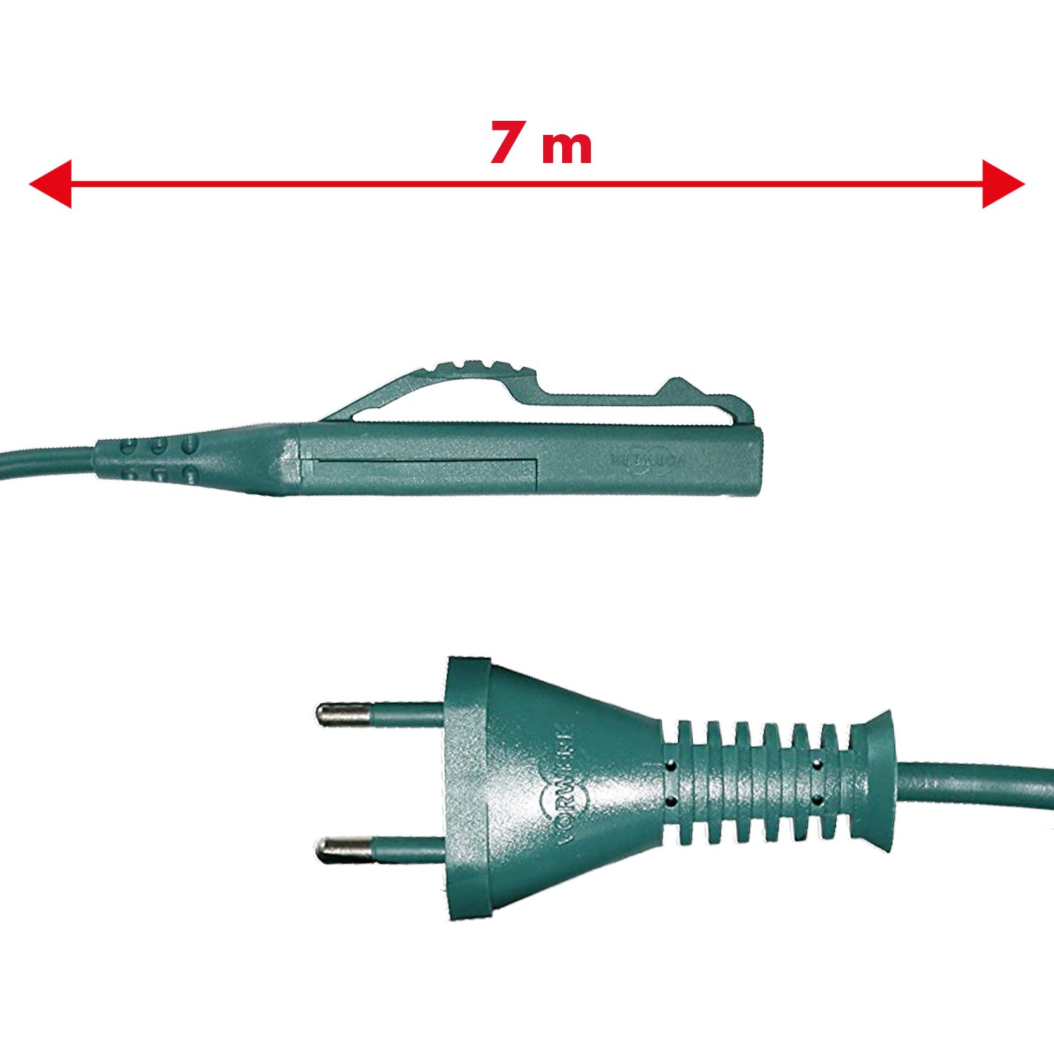 Cavo alimentazione verde 7mt 2x0,75mm spina Italia per modello VK140