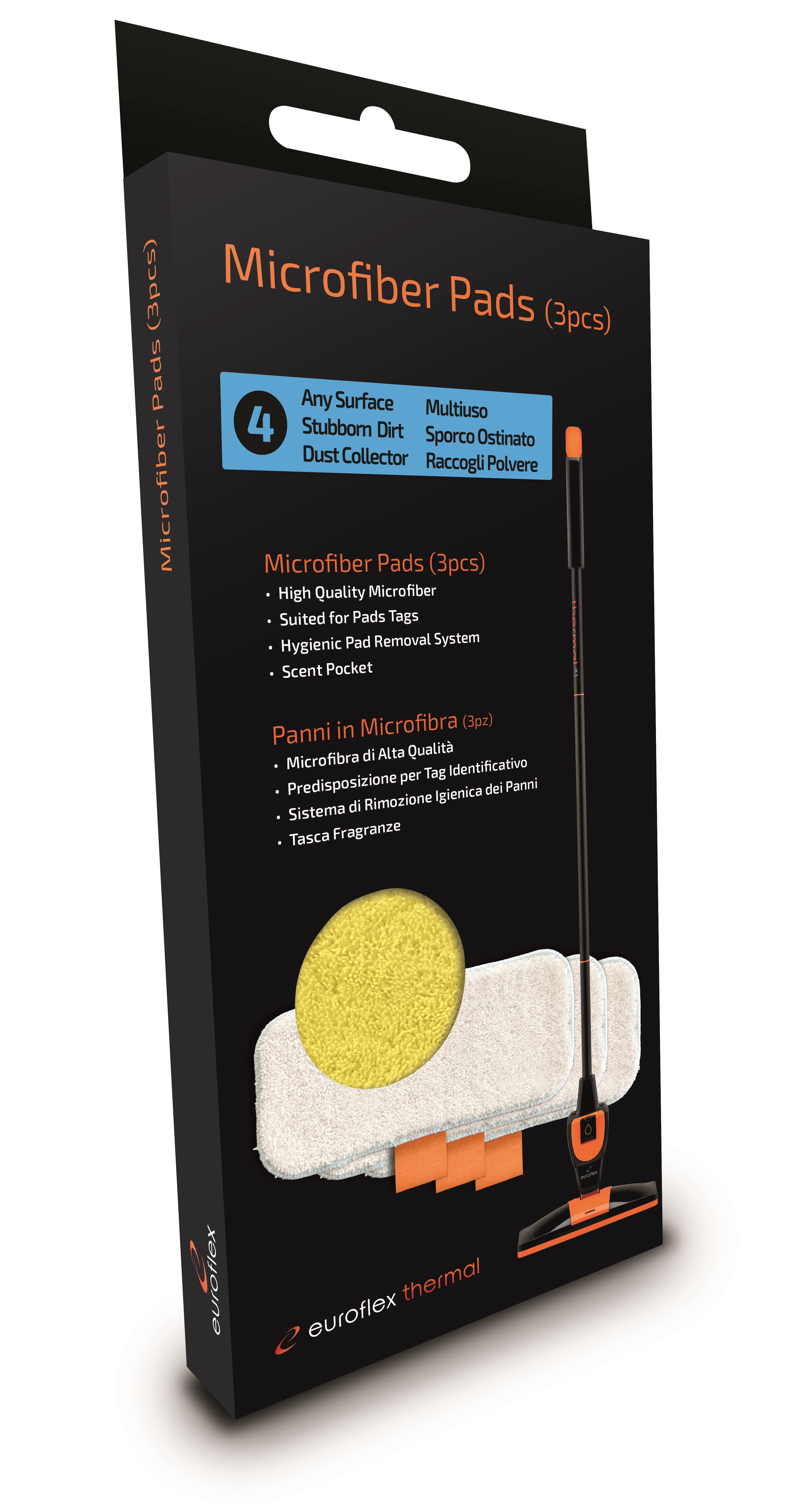 Panni microfibra misti multiuso+raccoglipolvere +sporco ostinato confezione 3 pe