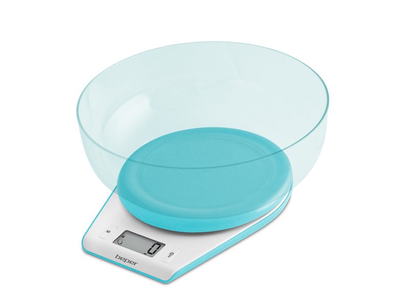 Bilancia da cucina elettronica funzione tara, indicatore di batteria scarica, si
