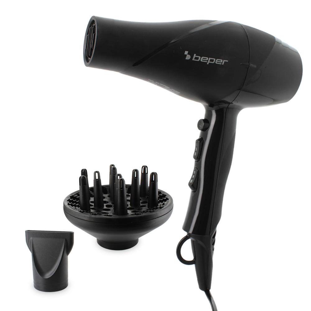 Asciugacapelli professionale 220v 2200w motore ac, due velocità e tre temperatur