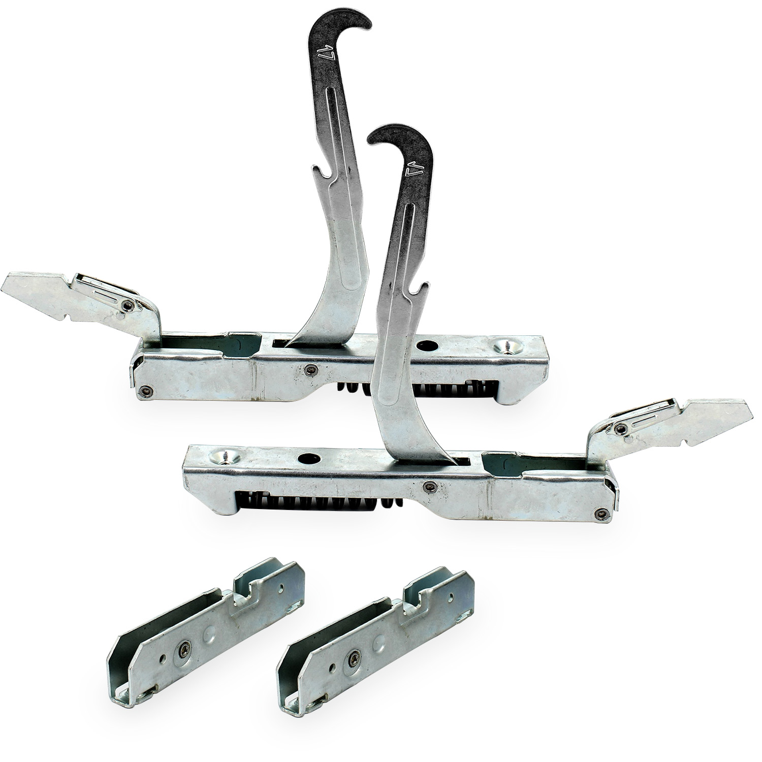 Kit 2 cerniere forno con due portarulli lunghezza 155 mm altezza 150 interasse f