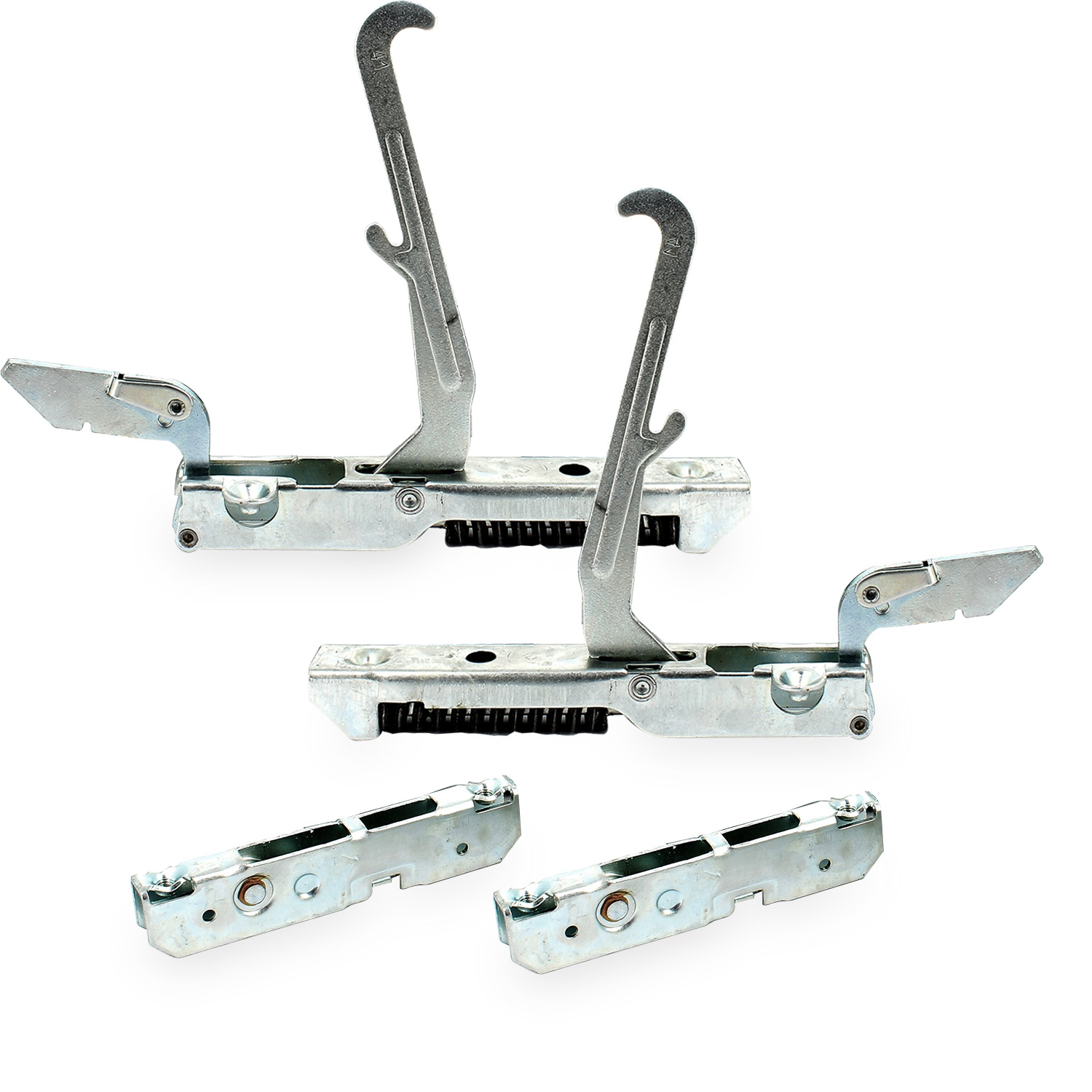Kit 2 cerniere forno con due portarulli lunghezza 155 mm altezza 145 interasse f