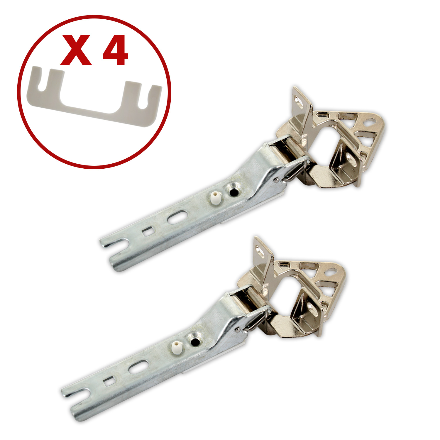 Kit cerniere frigo adattabile 2 4 piastre