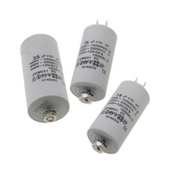 Condensatore 50mf 450v con faston 6,3 mm adattabile