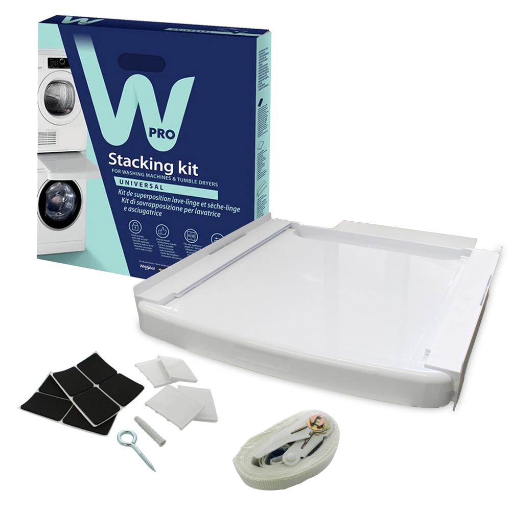 Kit sovrapposizione lavatrice / asciugatrice con ripiano