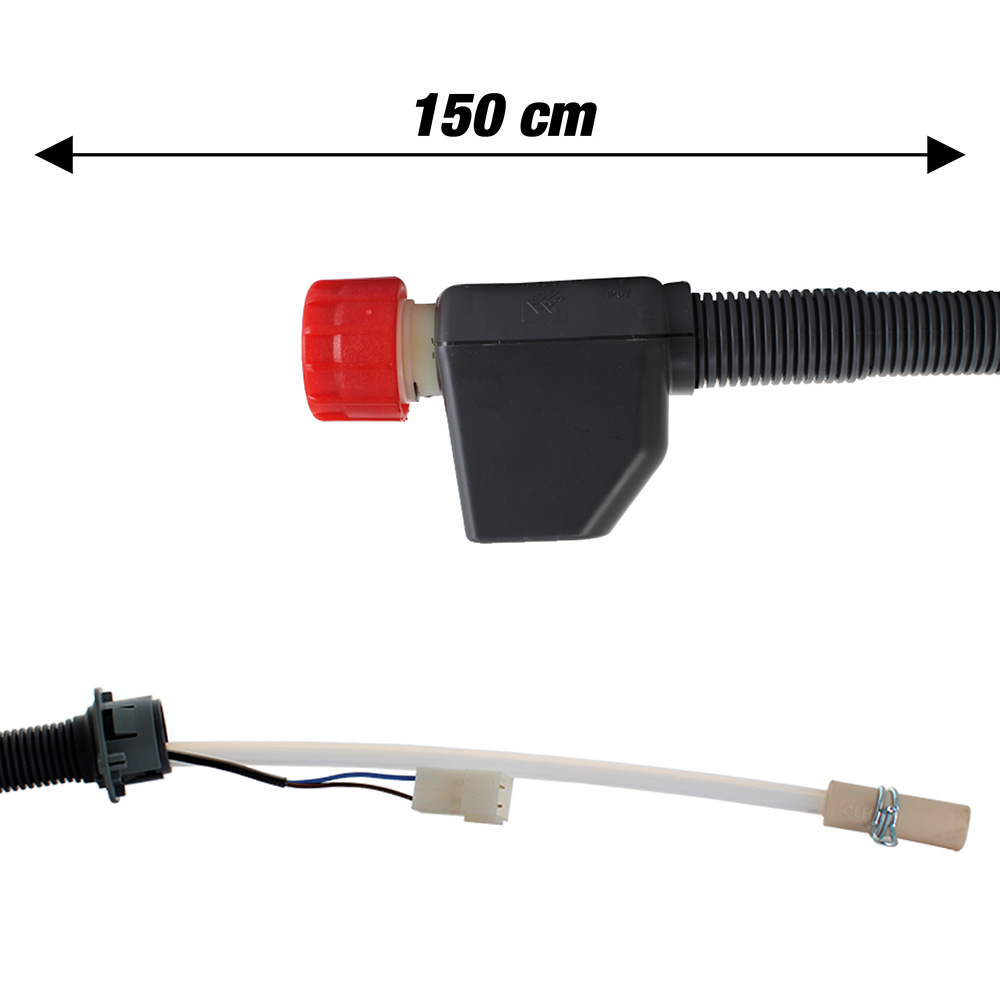 Tubo carico acquastop con sicurezza elettrificata 150cm 0,2-10bar 220-240v 50-60