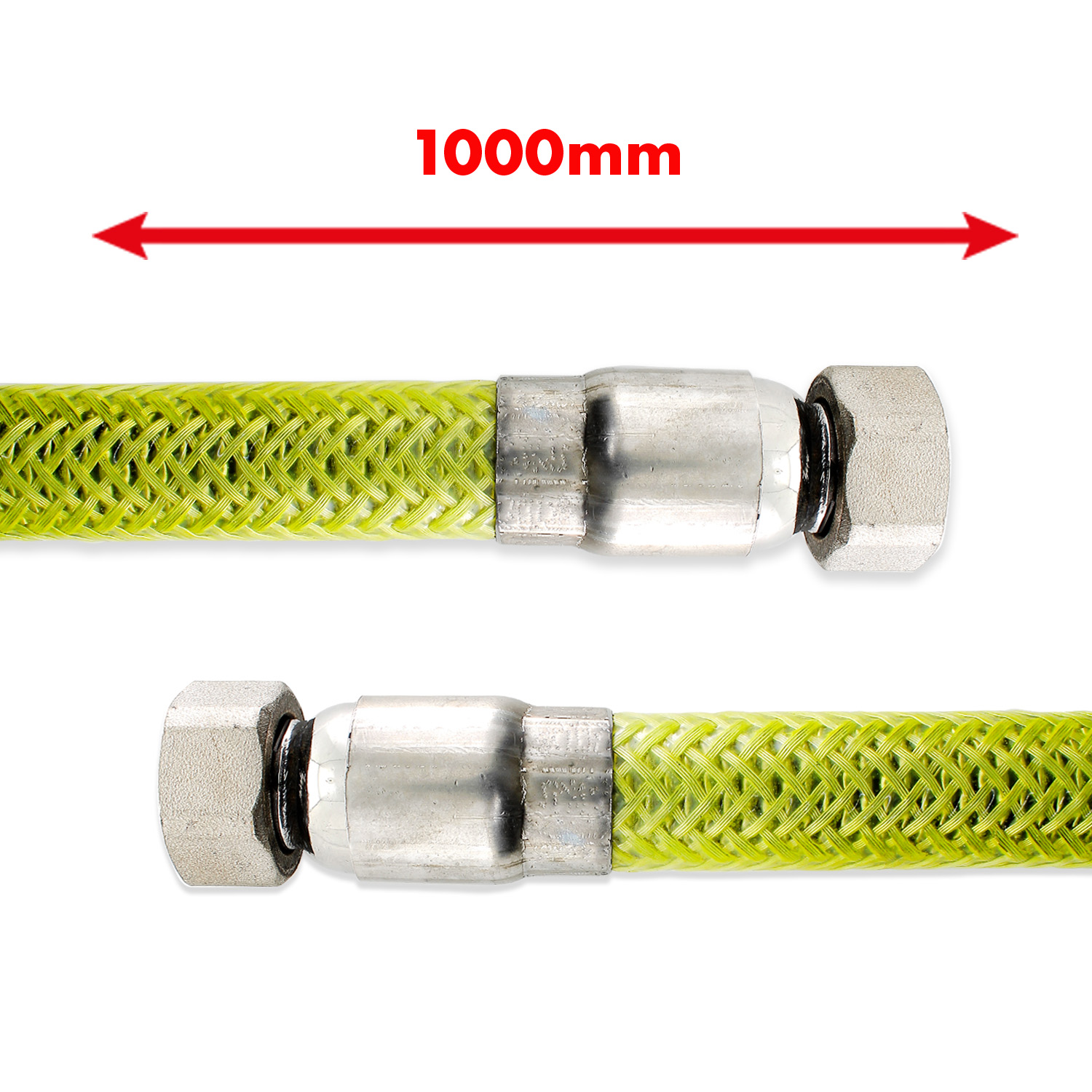 Tubo gas a norma europea en 14800 1000mm femmina/femmina