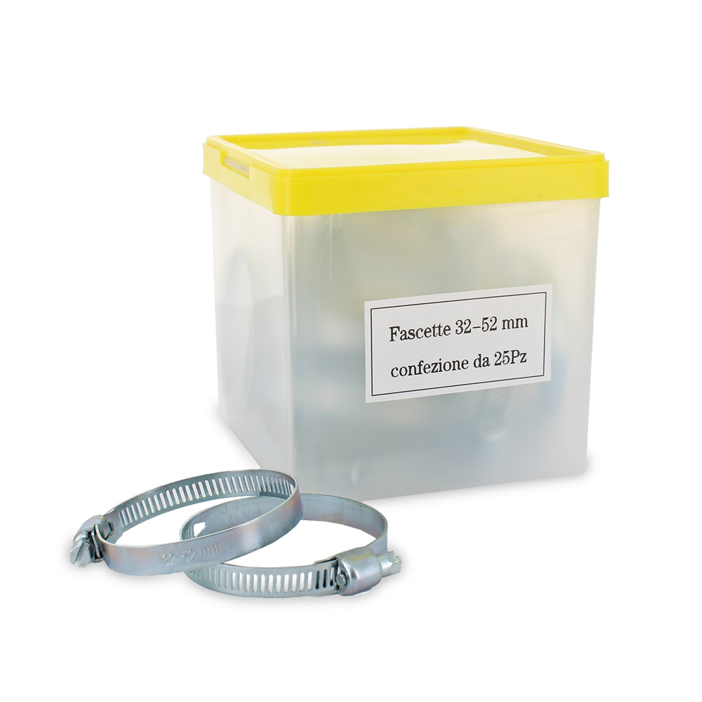 Fascette stringitubo 32 - 52 mm confezione da 25 pz