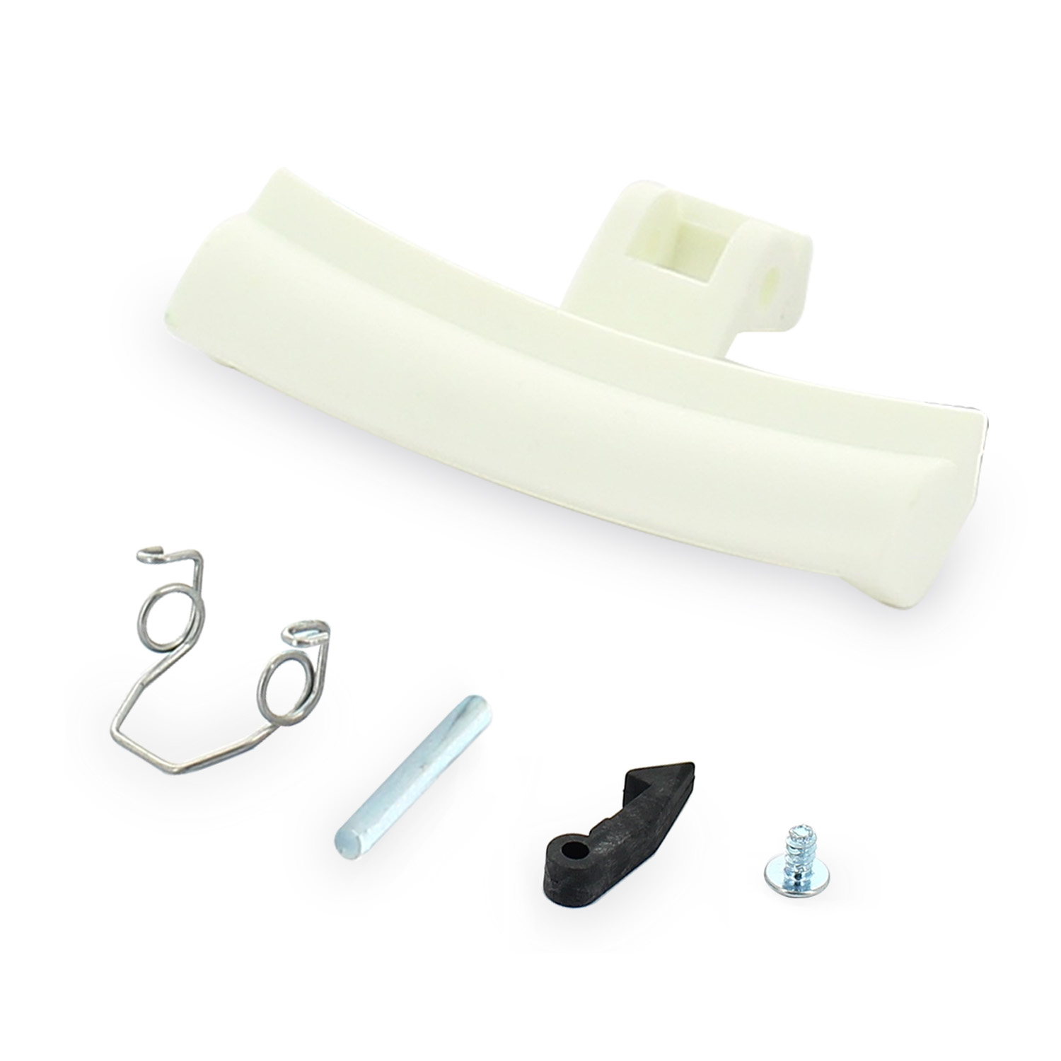 Kit maniglietta per oblò lavatrice di colore bianco adattabile