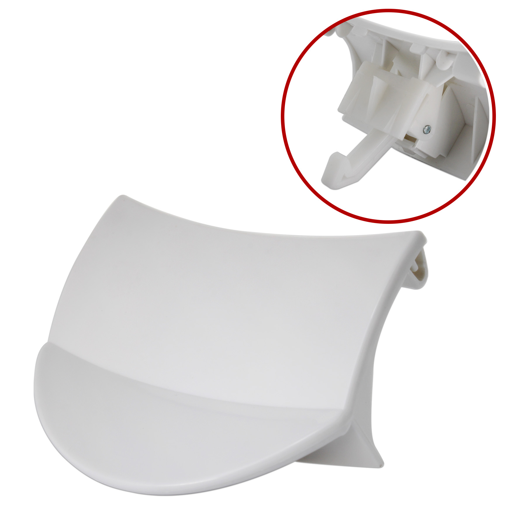 Kit maniglietta oblò adattabile colore bianco
