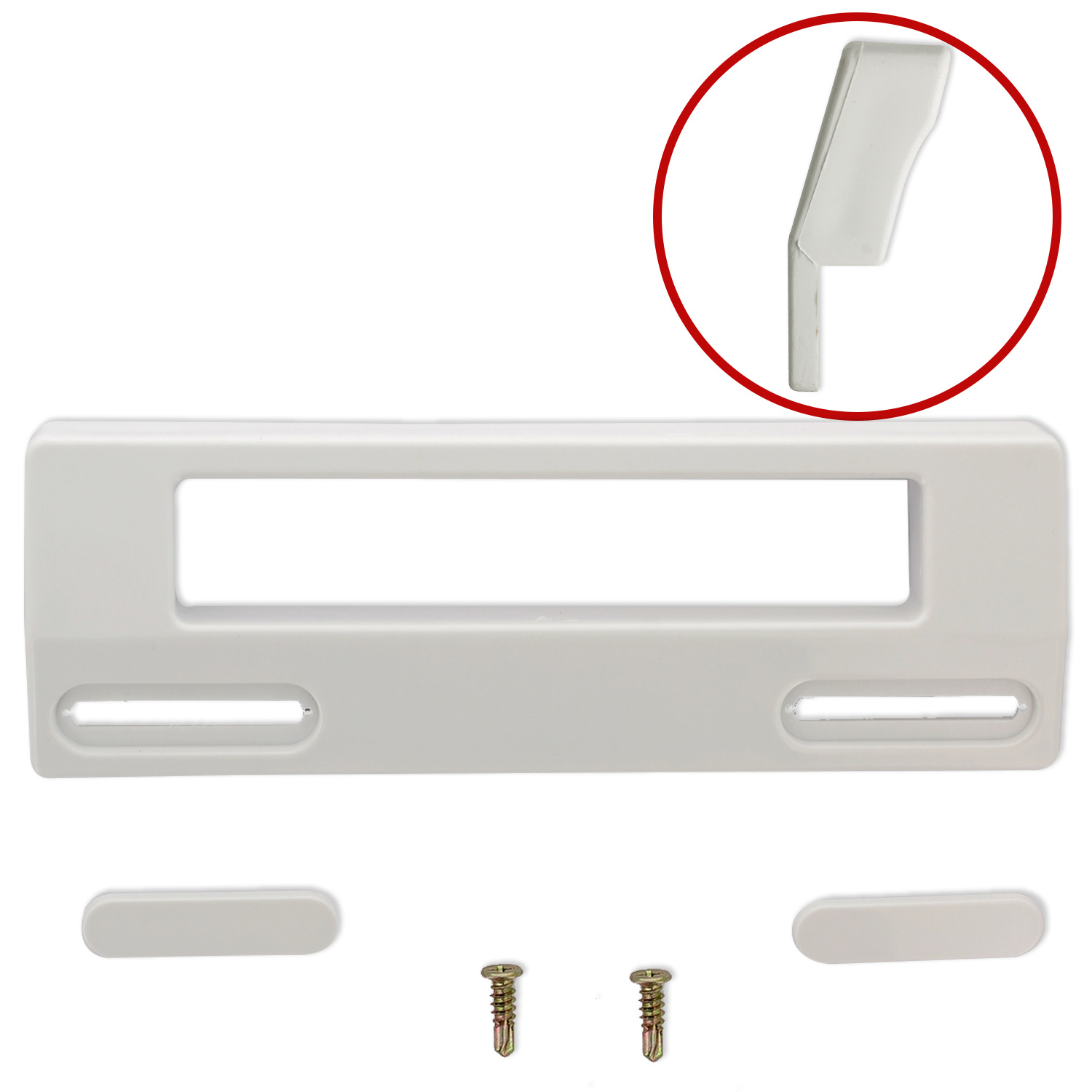Maniglia frigo di colore bianco in confezioni interasse da 113 a 166 mm in confe