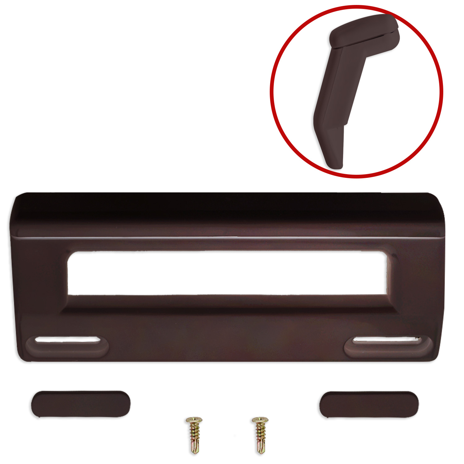 Maniglia per frigo di colore marrone con interasse da 120mm a 180mm adattabile
