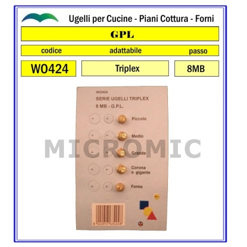 Serie ugelli 8mb gpl adattabile **triplex**