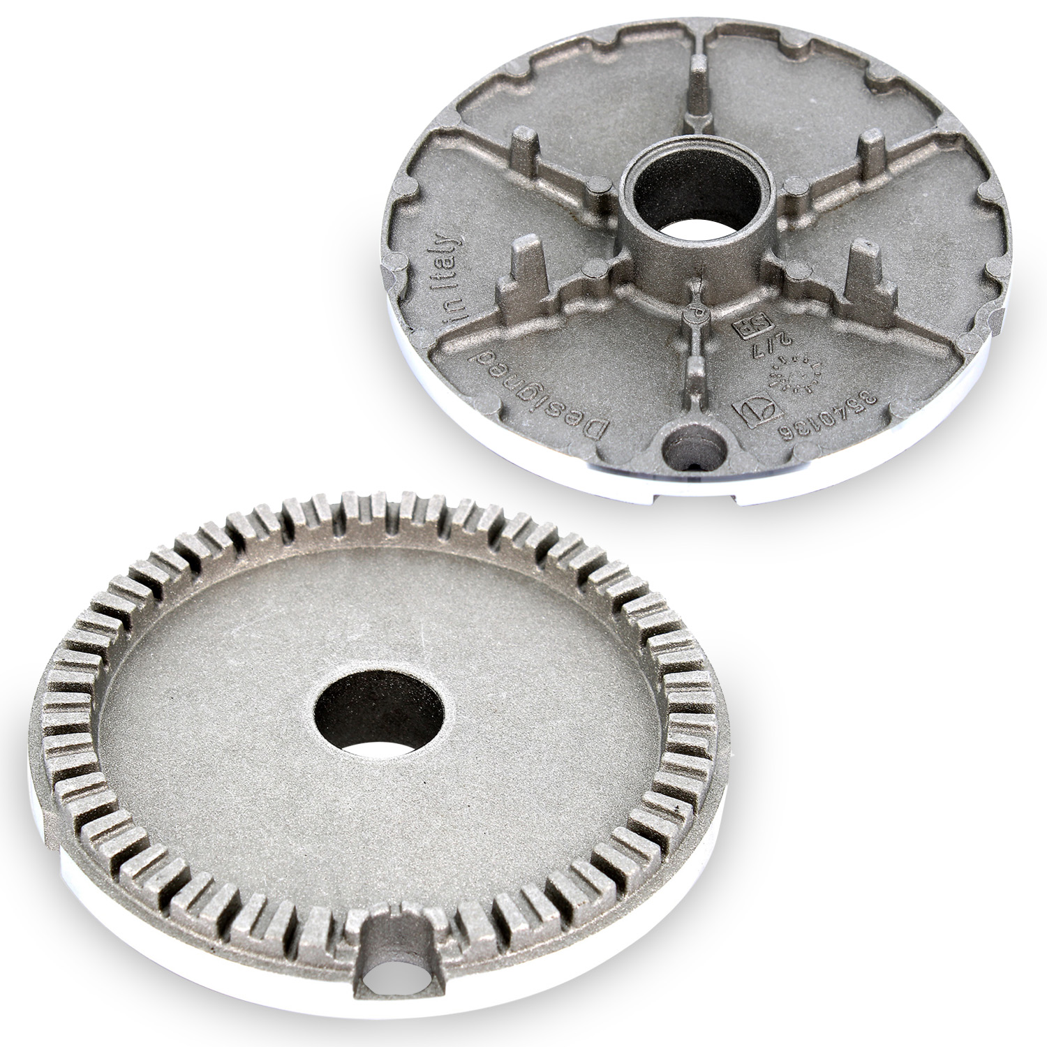 Bruciatore alluminio grande 2 fori monta piattello wwsa374