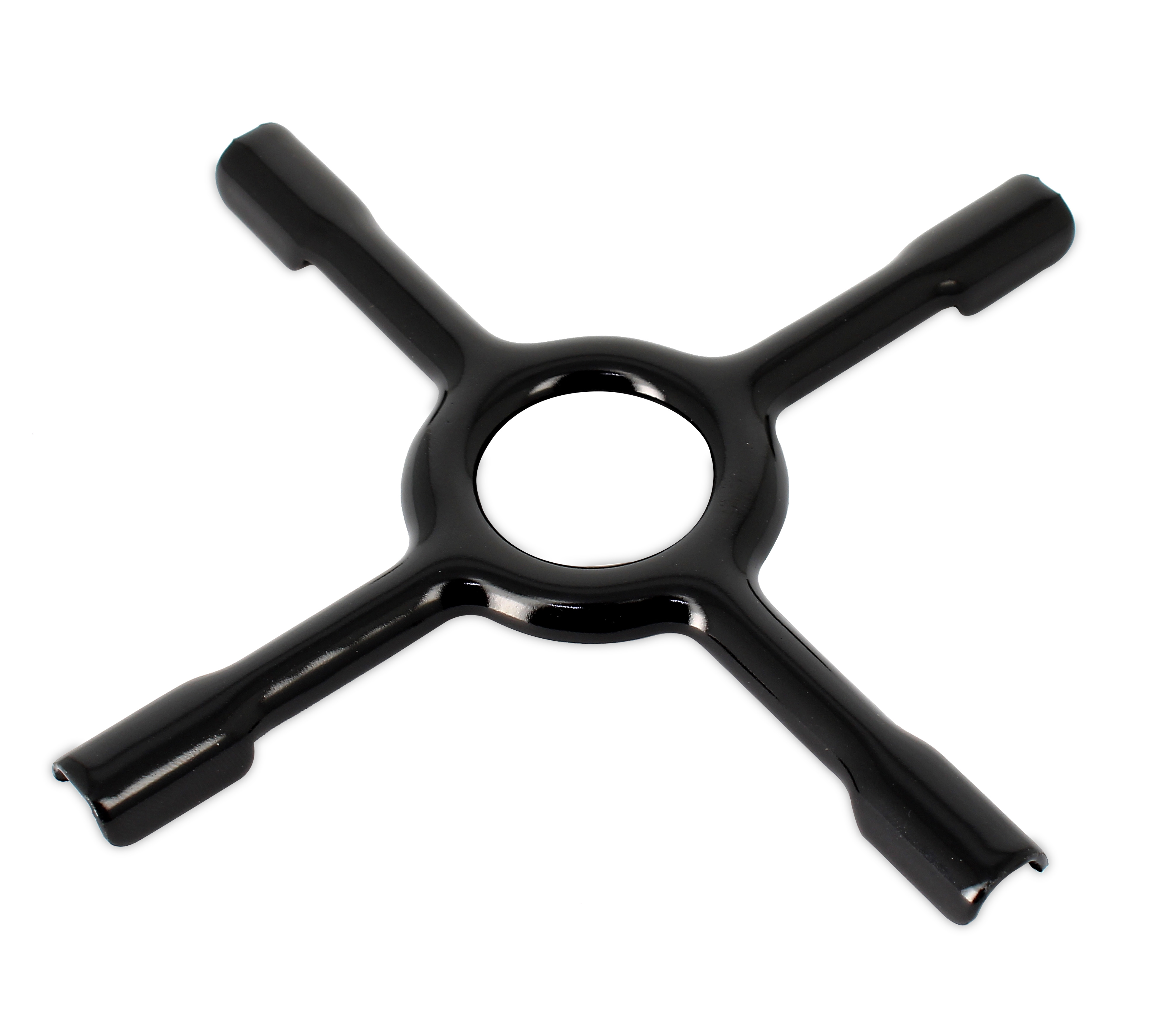 Riduzione grande a croce in lamiera smaltata di colore nero di l.150 mm