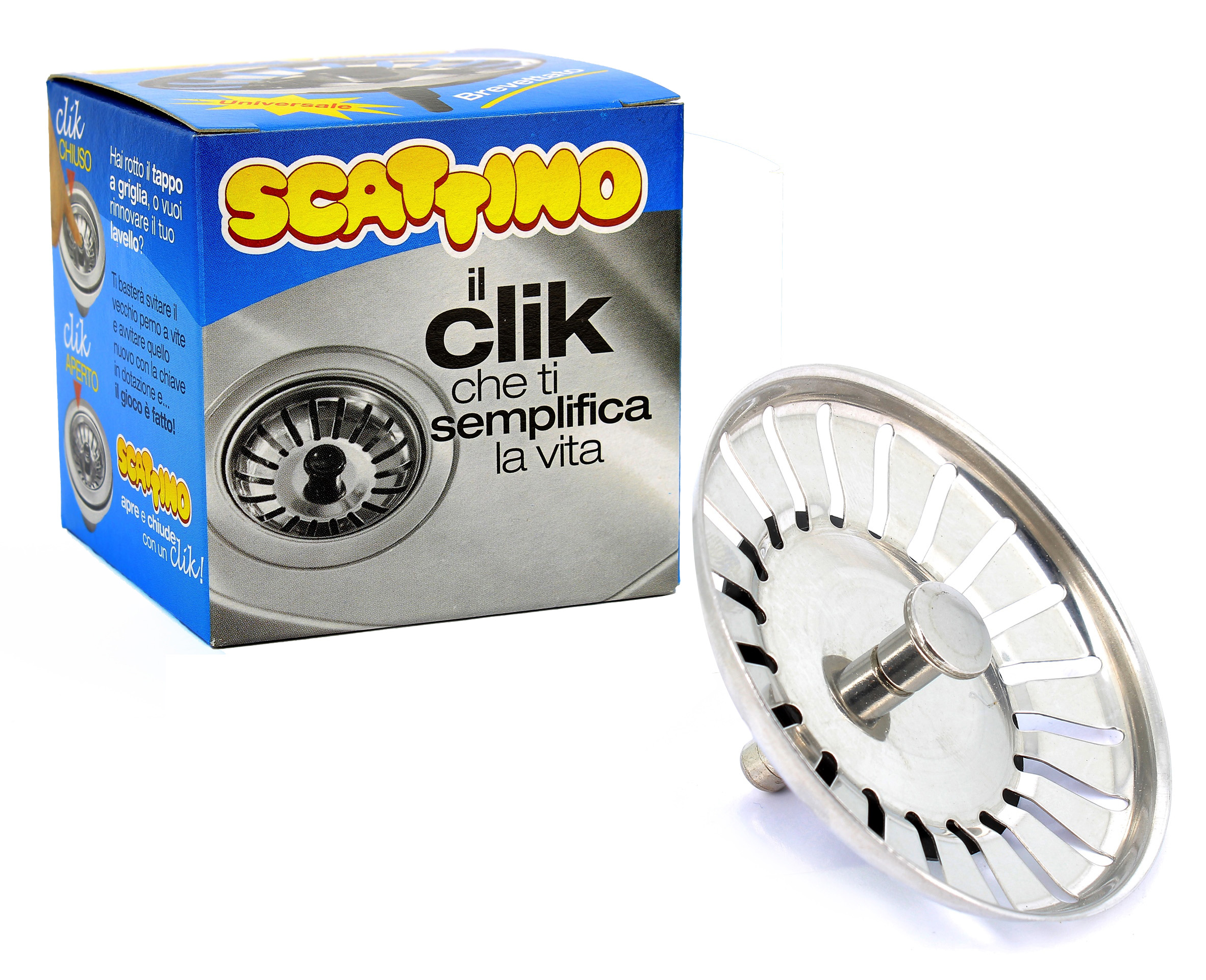 Scattino tappo a griglia per lavelli adattabile