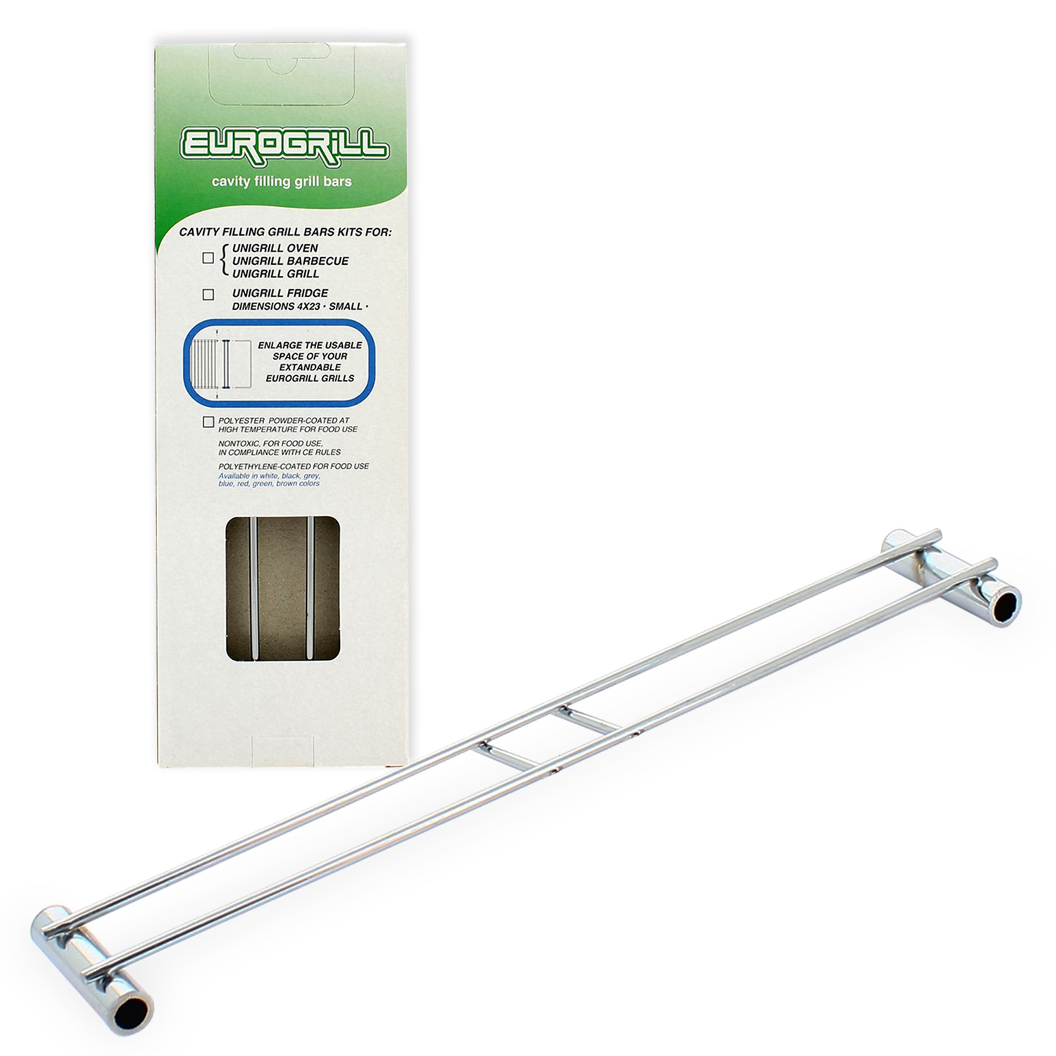 Barrette prolunghe kit 2 pezzi misura S  4x23 cm cromate