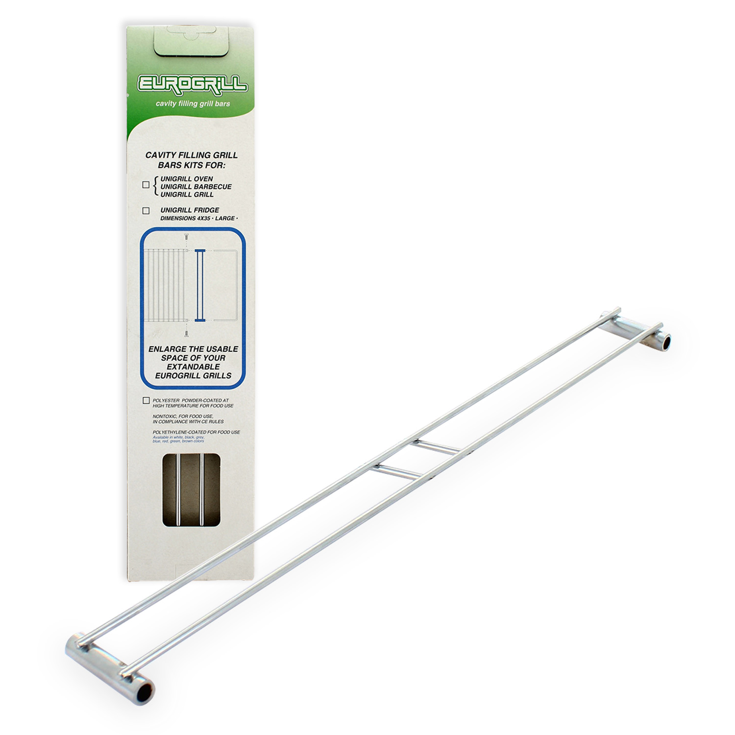 Barrette prolunghe kit 2 pezzi misura L 4x35 cm cromate