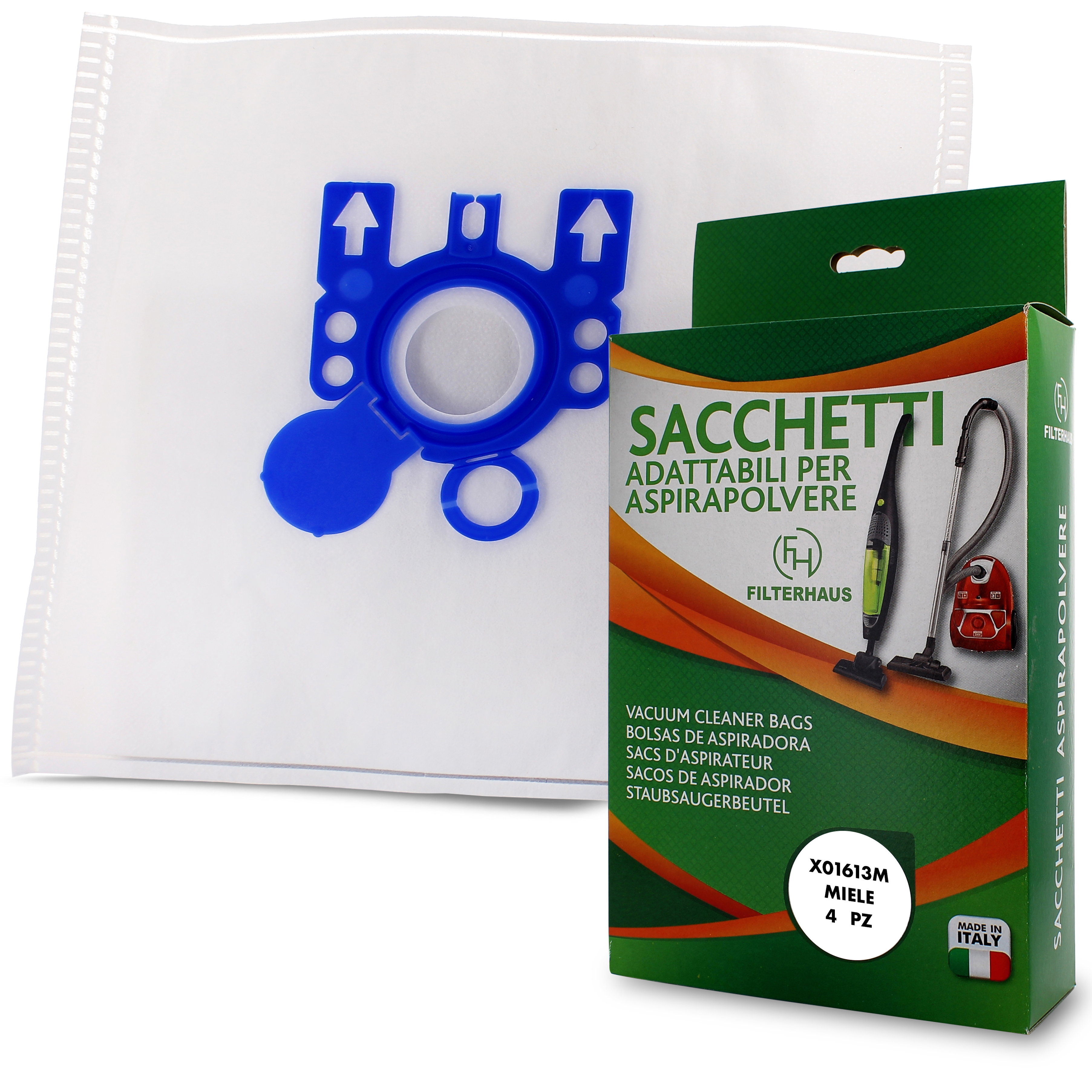 Scatola 4 sacchetti in microfibra adattabili fjm serie s300-s500-s700-s4000