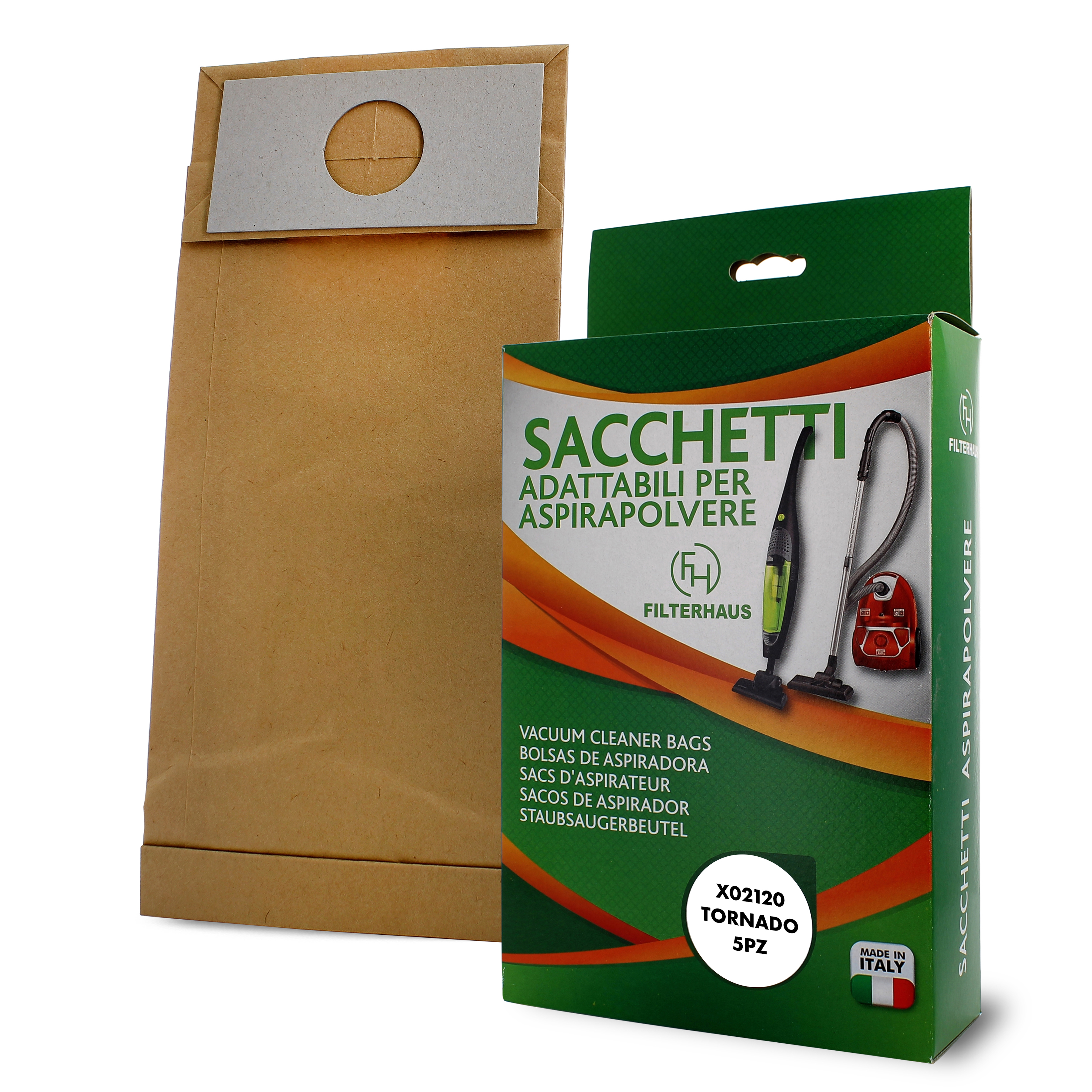Confezione sacchetti per aspirapolvere in scatola da 5 pz per mod. magic one  ad