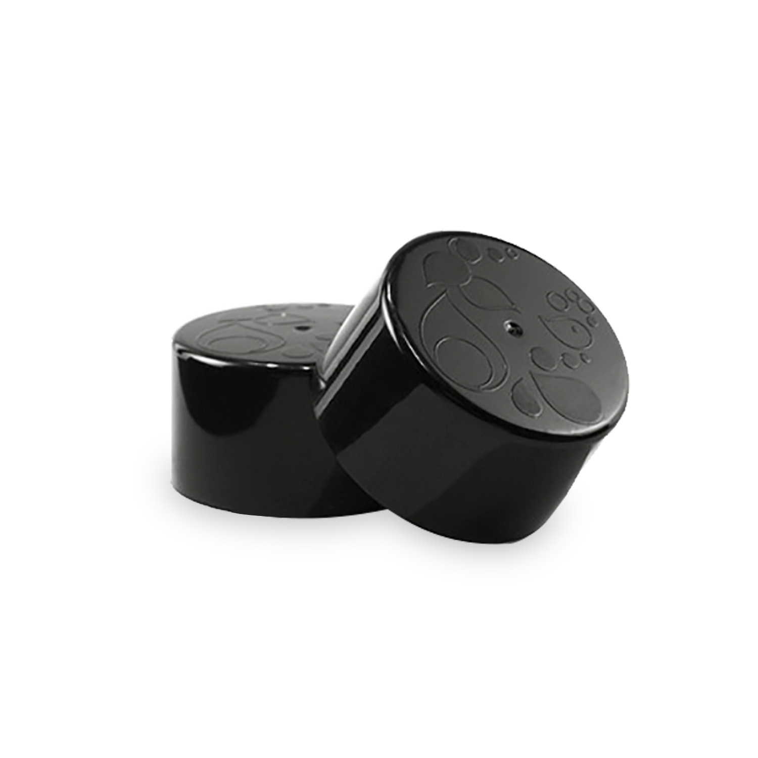 Confezione da 2 tappi bottiglia di colore nero