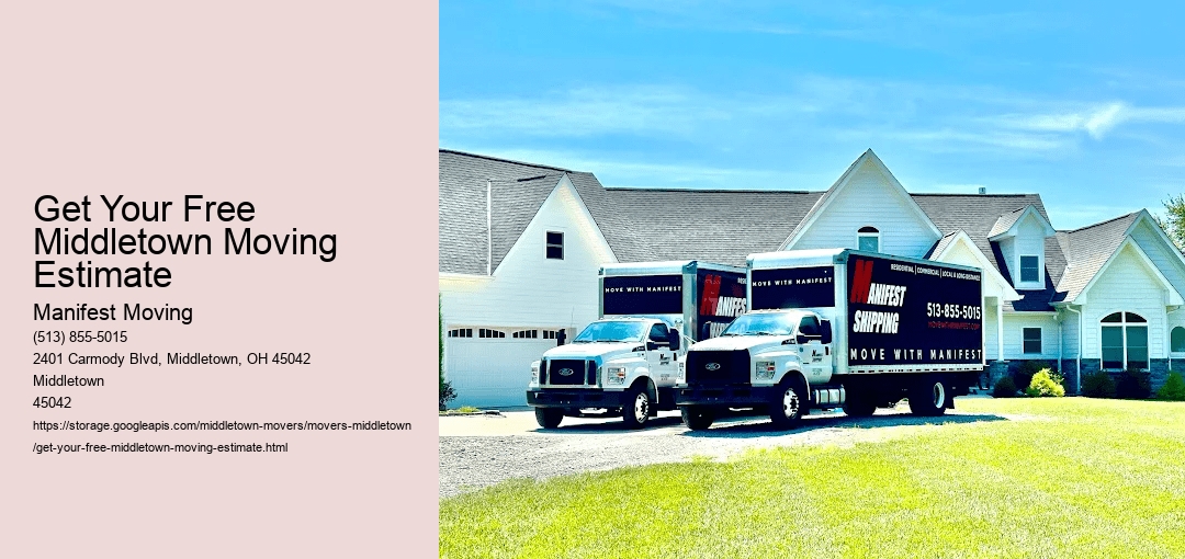 Get Your Free Middletown Moving Estimate