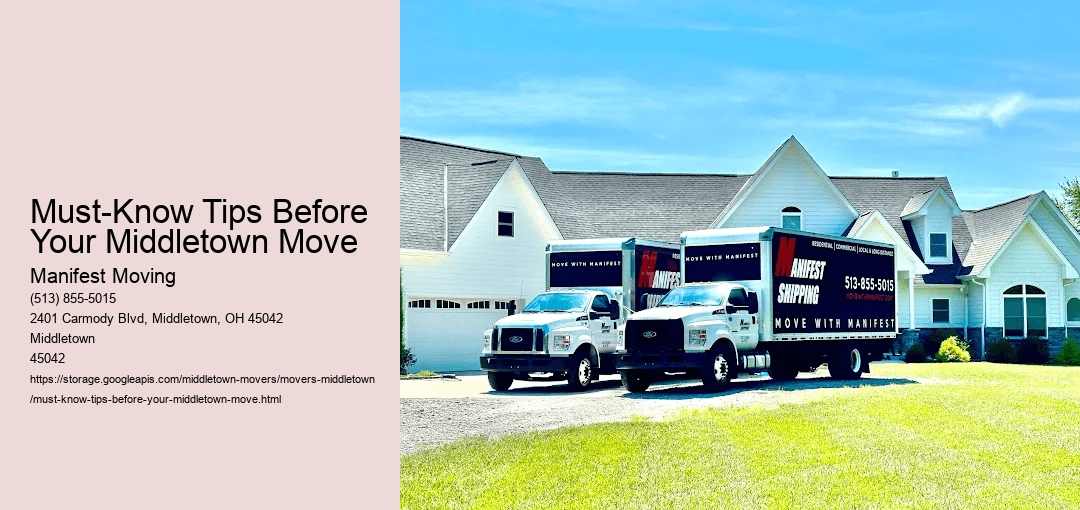 Must-Know Tips Before Your Middletown Move