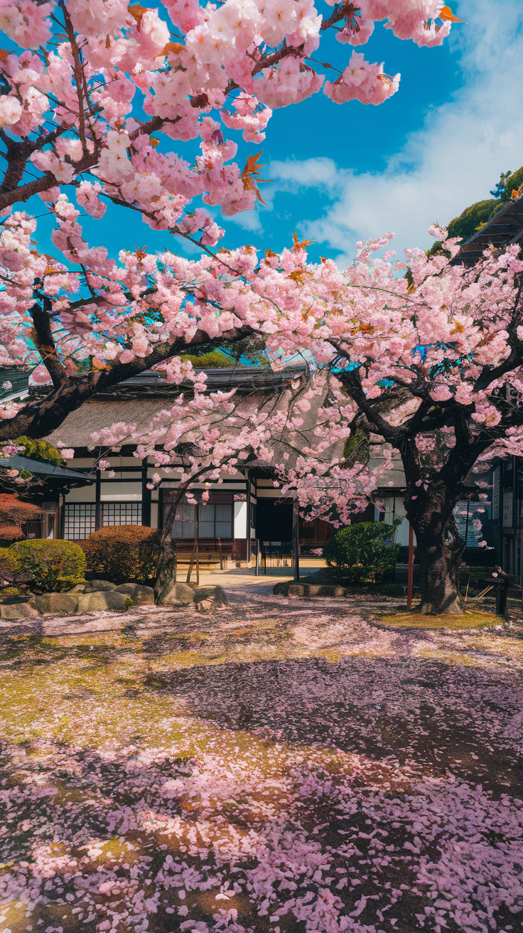 cherry blossom garden