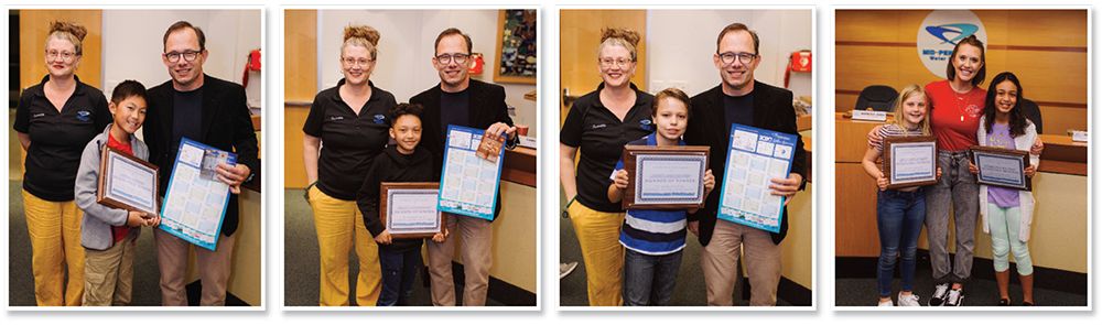 2020 Water poster Contest Winners at February 2020 board meeting