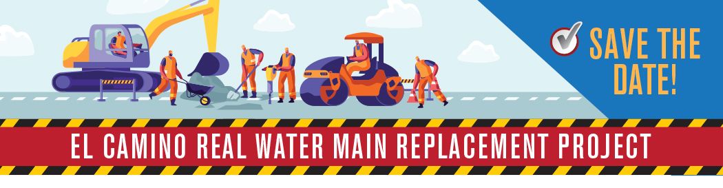 El Camino Real Water Main Replacement Project illustration