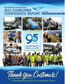 Cover of MPWD's 2023 Consumer Confidence Report.