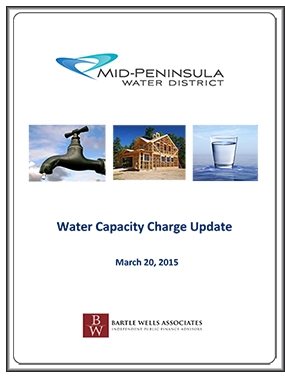 Cover of water capacity charge update report