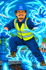 Andy Villanueva superhero headshot