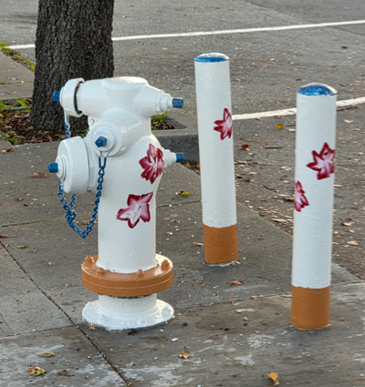 Happy Hydrant in public