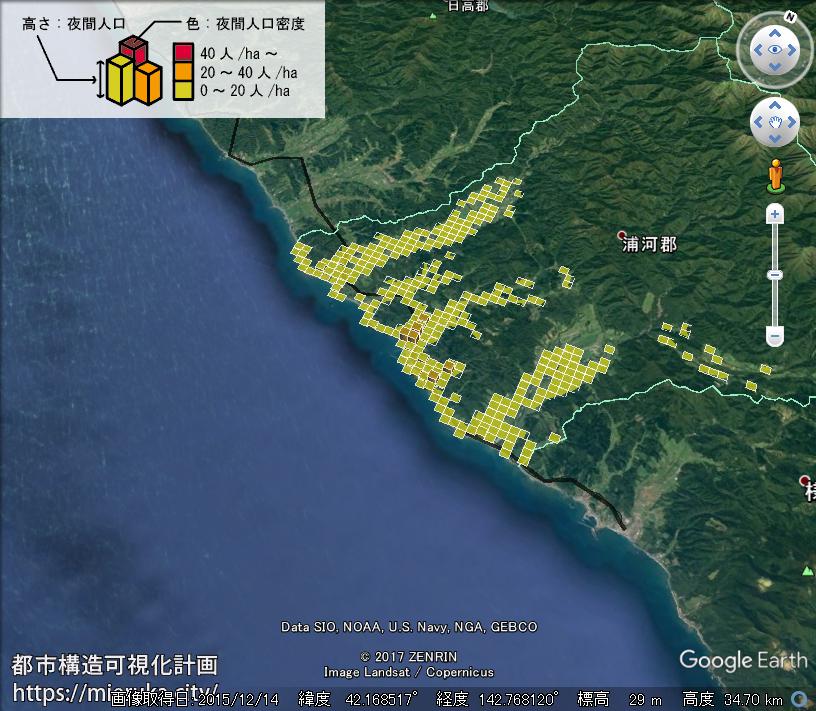 都市構造可視化計画 北海道日高振興局浦河町の詳細