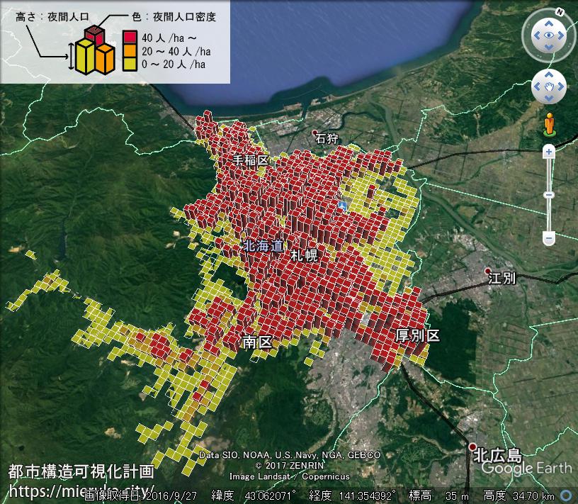 都市構造可視化計画 北海道札幌市の詳細