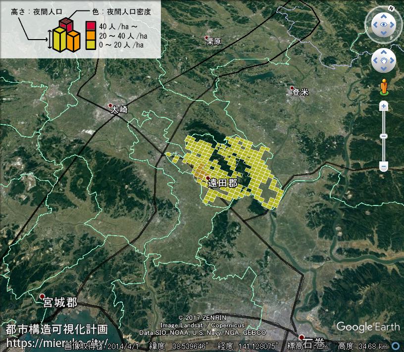 都市構造可視化計画 宮城県遠田郡涌谷町の詳細